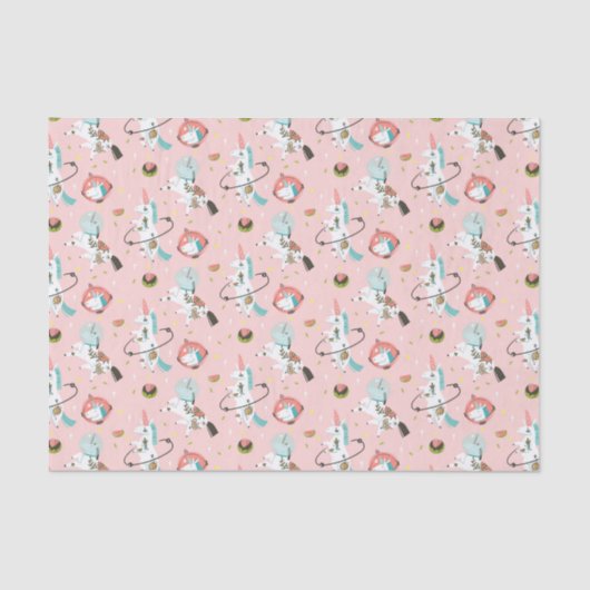 宇宙パターンのユニコーン 薄葉紙 (正面)