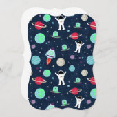 宇宙パターンイラストレーション (正面/裏面)