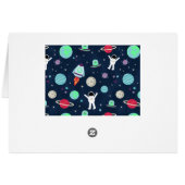 宇宙パターンイラストレーション (裏面横)