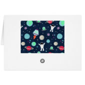 宇宙パターンイラストレーション (裏面横)