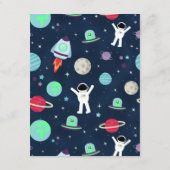 宇宙パターンイラストレーション エンクロージャーカード (裏面)