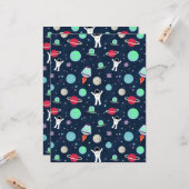 宇宙パターンイラストレーション カード (正面/裏面インサイチュ)