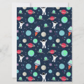 宇宙パターンイラストレーション カード (裏面)