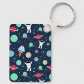 宇宙パターンイラストレーション キーホルダー (裏面)