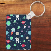 宇宙パターンイラストレーション キーホルダー (裏面)