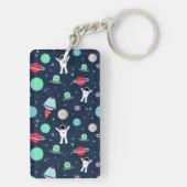 宇宙パターンイラストレーション キーホルダー (裏面)