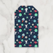 宇宙パターンイラストレーション ギフトタグ (裏面)