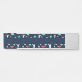 宇宙パターンイラストレーション サインプレート (正面)