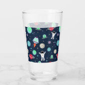 宇宙パターンイラストレーション タンブラーグラス (裏面)