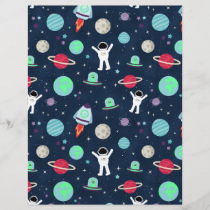 宇宙パターンイラストレーション チラシ