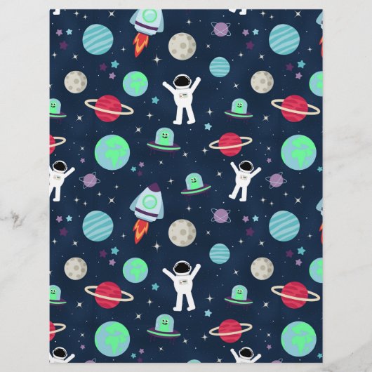 宇宙パターンイラストレーション チラシ (正面)