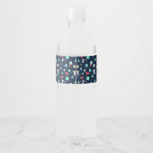 宇宙パターンイラストレーション ペットボトルラベル (裏面)