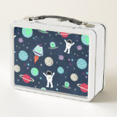 宇宙パターンイラストレーション メタルランチボックス (裏面)