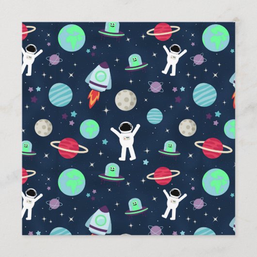 宇宙パターンイラストレーション メニュー (正面)