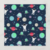 宇宙パターンイラストレーション メニュー (裏面)
