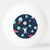 宇宙パターンイラストレーション 卓球ボール (裏面)