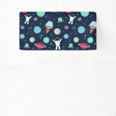 宇宙パターンイラストレーション 横断幕 (インサイチュ)