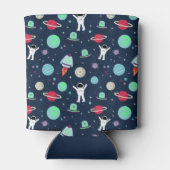 宇宙パターンイラストレーション 缶クーラー (裏面)