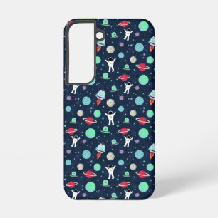 宇宙パターンイラストレーション SAMSUNG GALAXY S22ケース