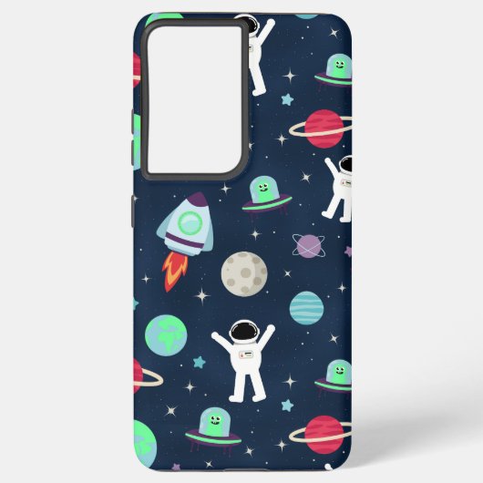 宇宙パターンイラストレーション SAMSUNG GALAXYケース (裏面)