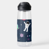 宇宙パターンイラスト ウォーターボトル (背面)