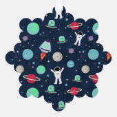 宇宙パターンイラスト オーナメントカード (裏面)