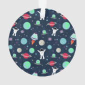 宇宙パターンイラスト オーナメント (裏面)