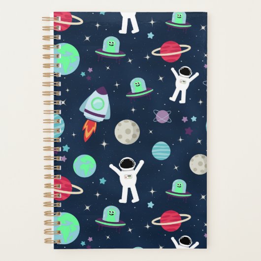 宇宙パターンイラスト プランナー手帳 (正面)