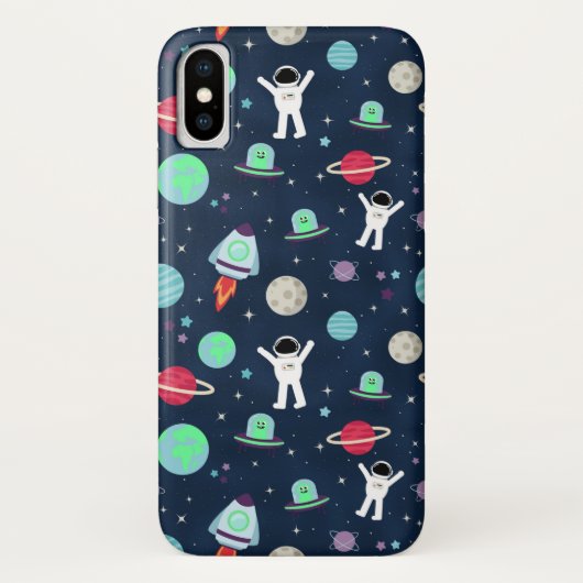 宇宙パターンイラスト Case-Mate iPhoneケース (裏面)