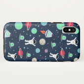 宇宙パターンイラスト Case-Mate iPhoneケース (裏面(横))