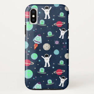 宇宙パターンイラスト iPhone XSケース