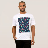 宇宙パターンイラスト Tシャツ (正面フル)