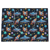 宇宙パターン抱き枕 ラージペーパーバッグ (正面)