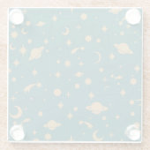 宇宙パターン ガラスコースター (裏面)