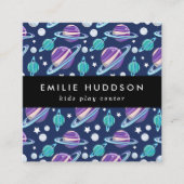 宇宙パターン、キッズセ遊ン、アクティビティセンター スクエア名刺 (正面)