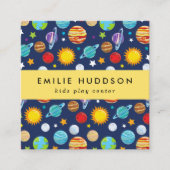 宇宙パターン、キッズセ遊ン、アクティビティセンター スクエア名刺 (正面)