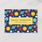 宇宙パターン、キッズセ遊ン、アクティビティセンター 名刺 (正面)