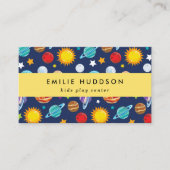 宇宙パターン、キッズセ遊ン、アクティビティセンター 名刺 (正面)