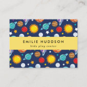 宇宙パターン、キッズセ遊ン、アクティビティセンター 名刺 (正面)