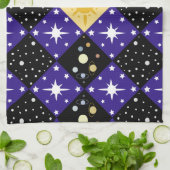 宇宙パターン キッチンタオル (折り畳み)