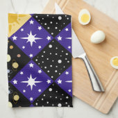 宇宙パターン キッチンタオル (四つ折り)