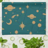 宇宙パターン キッチンタオル (折り畳み)