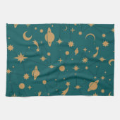 宇宙パターン キッチンタオル (横)