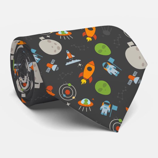 宇宙パターン ネクタイ (ロール)