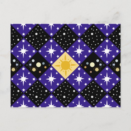 宇宙パターン ポストカード (正面)