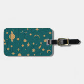 宇宙パターン ラゲッジタグ (正面横)