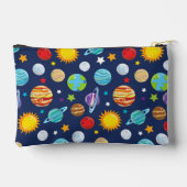 宇宙パターン，惑星，星，コスモス，銀河系 アクセサリーポーチ (裏面)