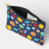 宇宙パターン，惑星，星，コスモス，銀河系 アクセサリーポーチ (見開き)