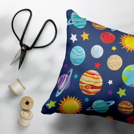 宇宙パターン,惑星,星,コスモス,銀河系 アクセントクッション