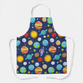 宇宙パターン,惑星,星,コスモス,銀河系 エプロン (正面)